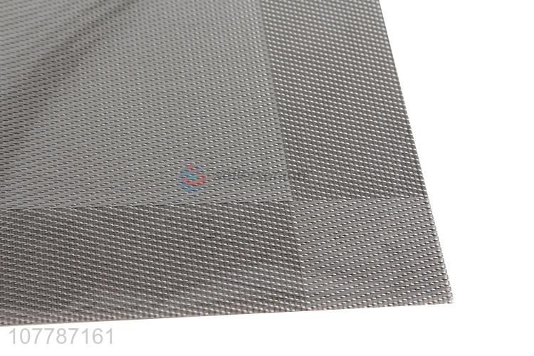 Wholesale grey household pvc teslin placemat table decoration