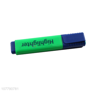 China manufacturer fluorescent color highlighter pen popular stationery