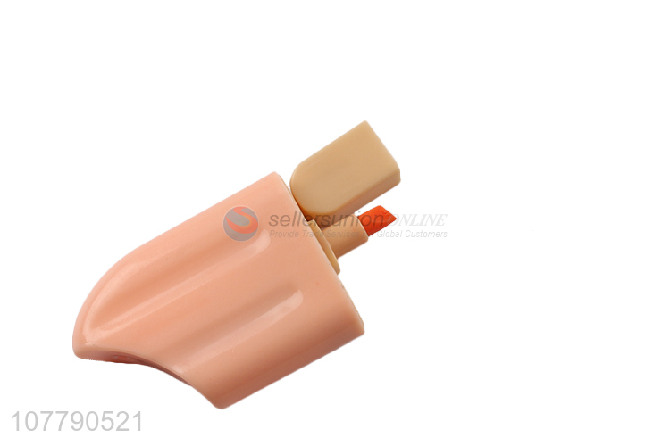 Wholesale 3 colors popsicle shape highlighter pen marking pen