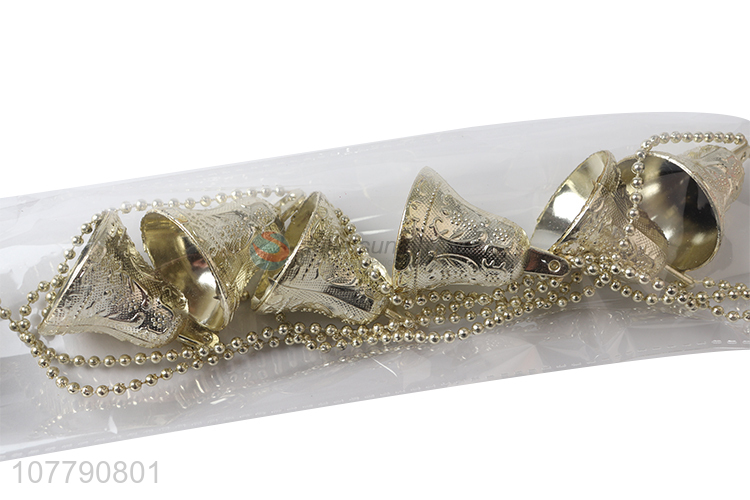 New product gold bell decoration for christmas party