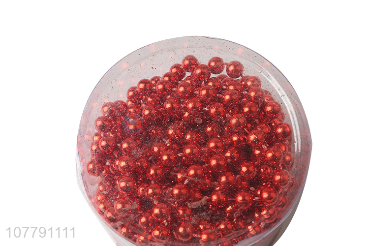 Top quality red beads party ornaments for christmas decoration