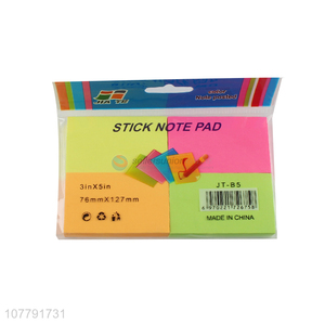 Most popular color printing memo pad sticky note index bookmark