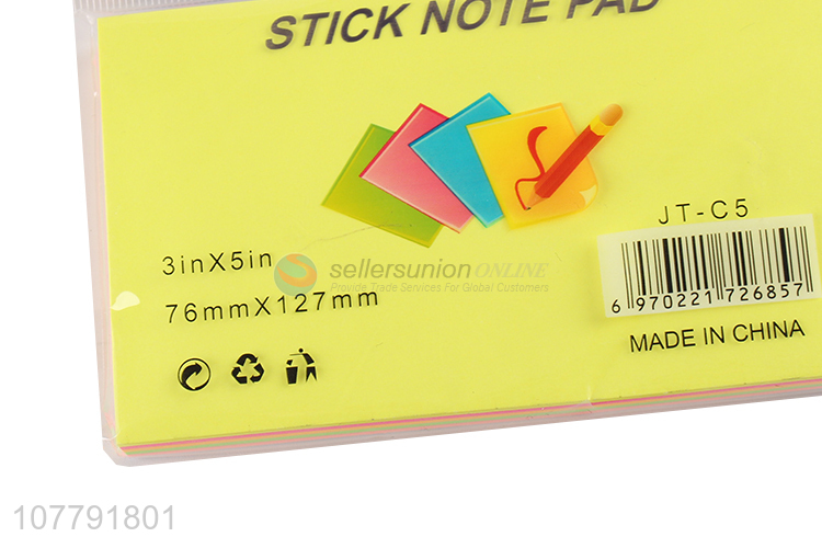 Custom logo die-cut sticky notes memo pads student supplies