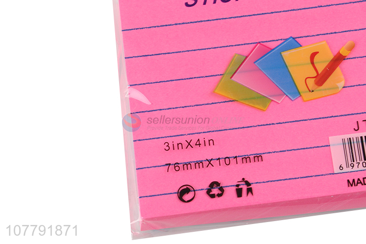 Low price self-adhesive memo pads custom size sticky notes