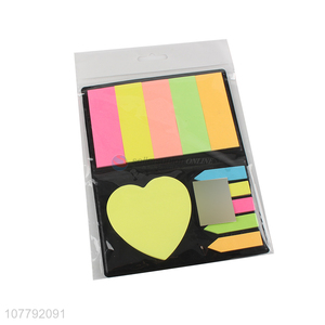 High quality different shapes fluorescent blank tearable sticky notes