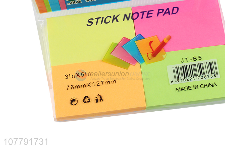 Most popular color printing memo pad sticky note index bookmark