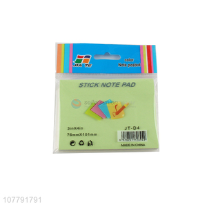China factory wholesale fluorescent color blank tearable sticky notes