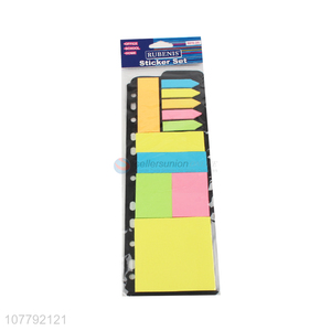 Wholesale cheap neon color paper memo pad removable sticky note