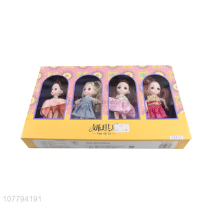 High quality princess toy girl dress up doll toy gift box