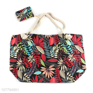 New Style Travel Tote Bag Fashion Beach Bag With Coin Purse