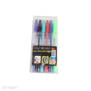 New Office Ballpoint Pen Student Multicolor Marker Pen