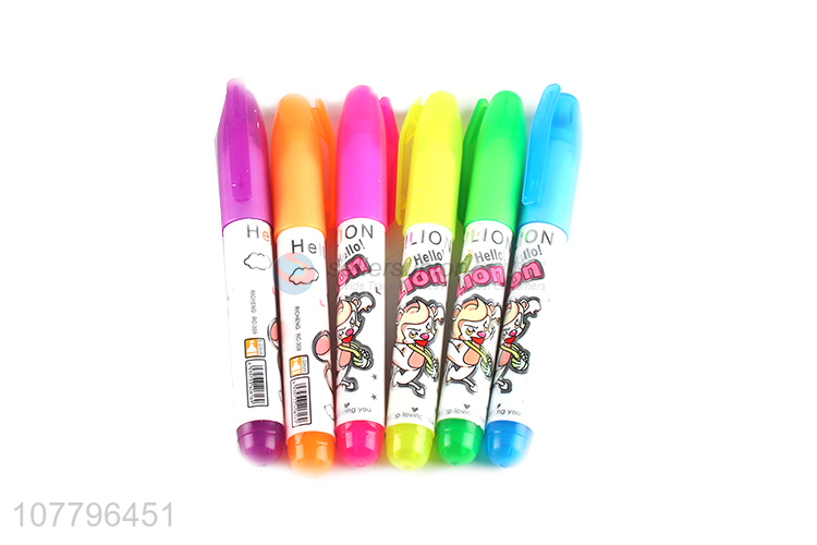 Best selling hand account marker pen multicolor highlighter pen