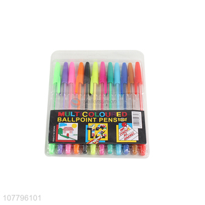 Low price wholesale writing multicolor ballpoint pen set