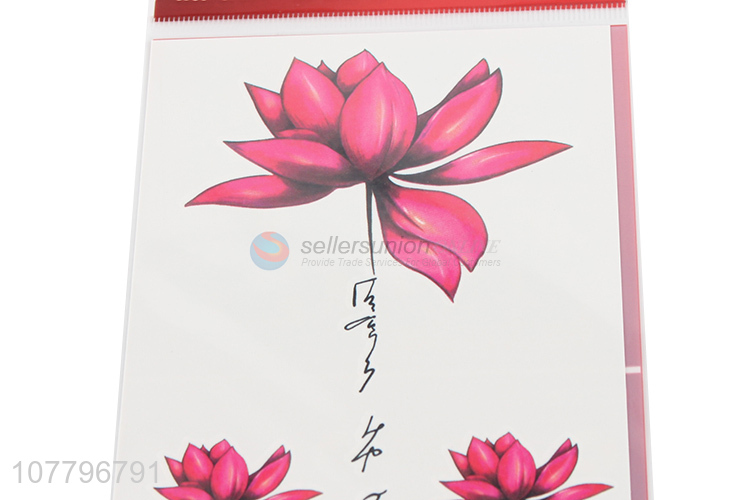 Hot selling waterproof temporary tattoo sticker with flower pattern