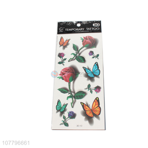 Wholesale cheap price colourful flower body tattoo sticker
