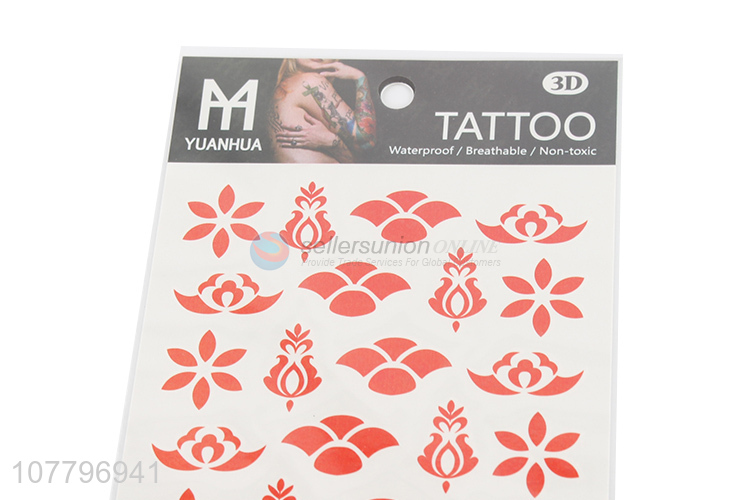 Popular product red non-toxic tattoo sticker for sale