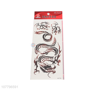 New design eco-friendly dragon body tattoo sticker