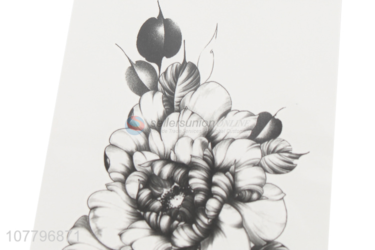 Best selling art waterproof flower tattoo sticker