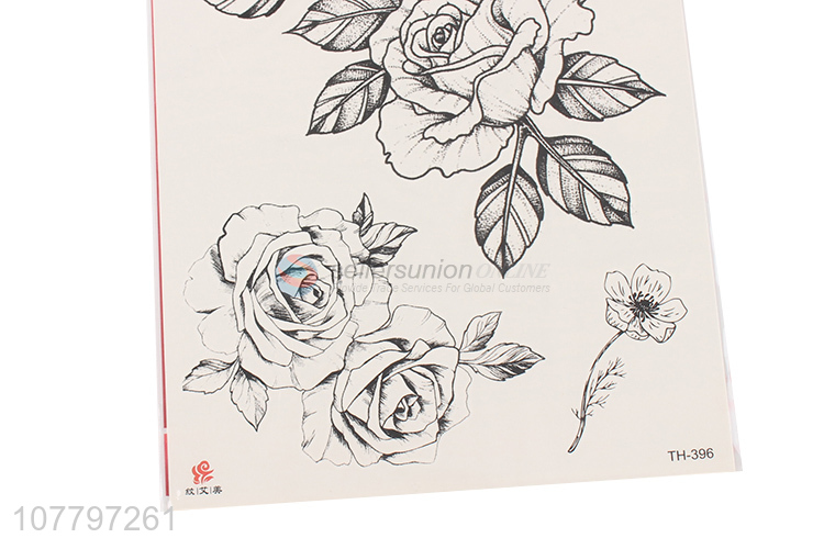 Best selling body decorative flower tattoo stickers