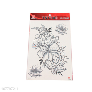 Hot sale art body tattoo stickers with flower pattern