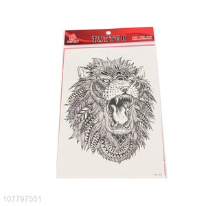 Good selling waterproof tattoo stickers with lion pattern
