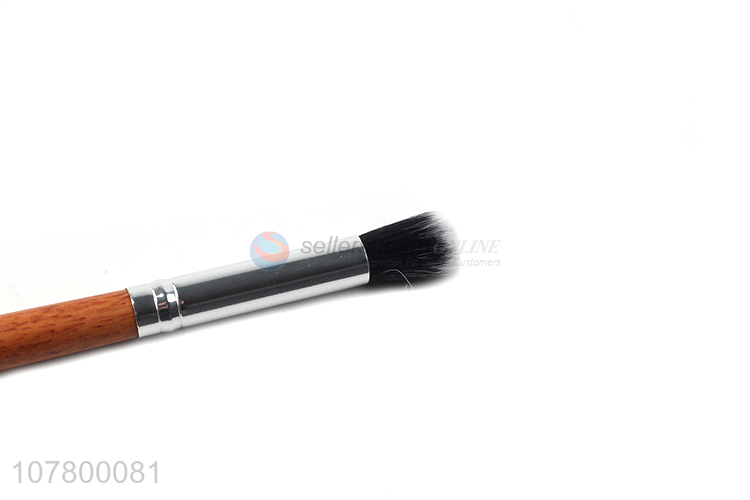 High quality beauty supplies cosmetic brush wooden handle eyeshadow brush