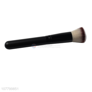 China wholesale cosmetic powder blush brush with wooden handle