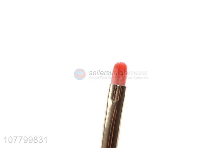 Factory wholesale wooden handle makeup brush cosmetic lip brush