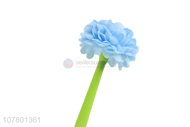 Creative blue flower gel pen small fresh student office signature pen