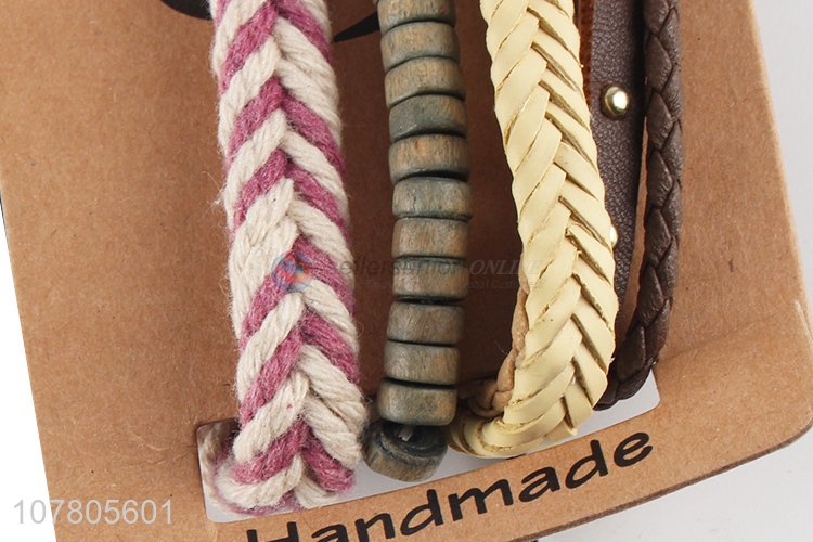 Wholesale ladies hand-woven bracelet beaded chain