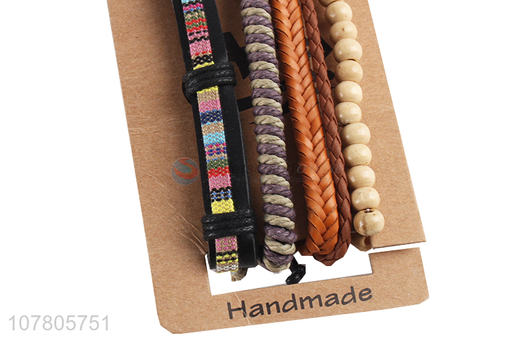 Factory direct sale handmade woven bracelet bead chain