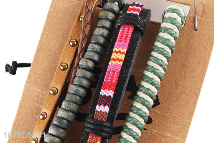 High quality ladies jewellery nylon braided bracelet