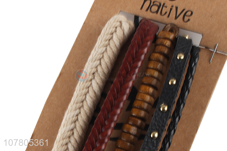 Wholesale fashion simple woven bracelet ladies bracelet