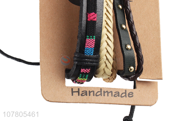 Factory direct sale ladies woven bracelet bead string