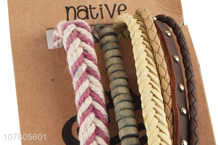 Wholesale ladies hand-woven bracelet beaded chain