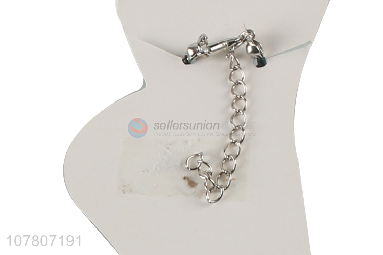 Factory direct sale handmade bead chain ladies anklet