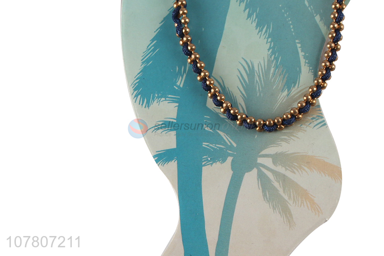 Factory wholesale decorative bead chain ladies anklet