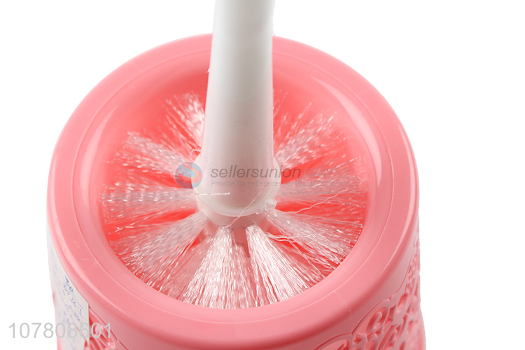 China factory pink cleaning toilet brush for sale