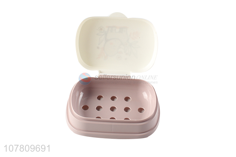 Cartoon Pattern Plastic Soap Box Soap Case Soap Holder