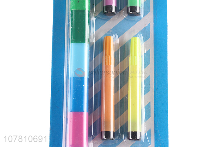 China supplier kids stationery set water color pen and eraser set