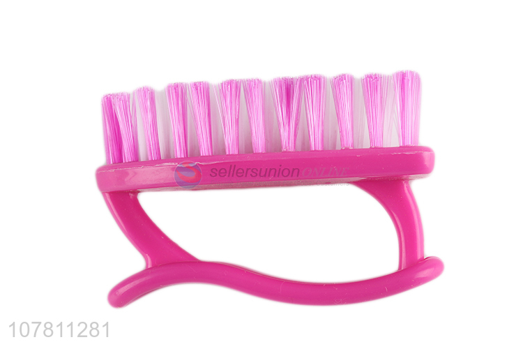 Online wholesale household handheld plastic scrub brush with hard bristle