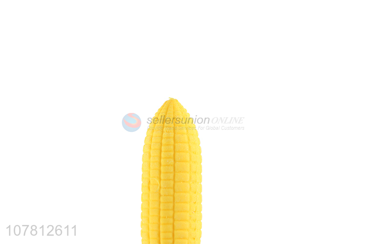 China factory corn shaped eraser kawaii stationery for kids