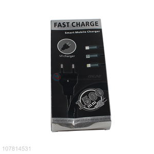 New design black android multi-function mobile phone charging plug