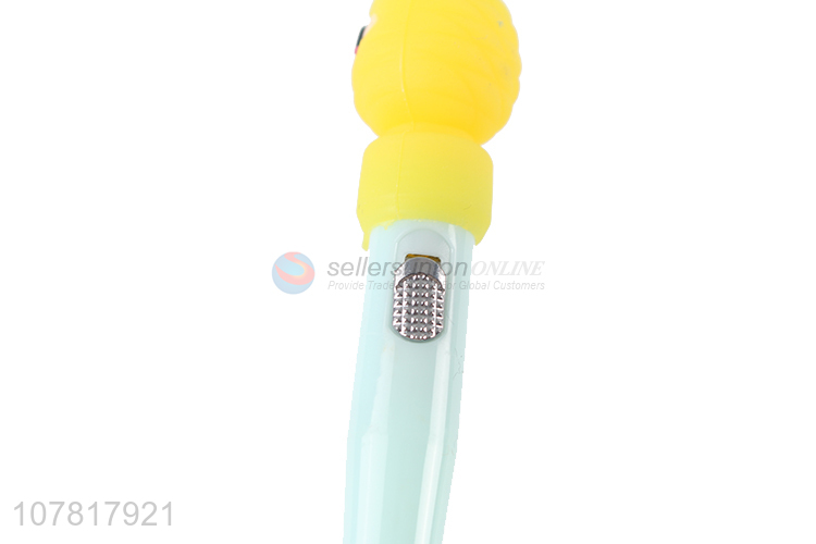 Hot sale pineapple shape led light gel pen for gifts