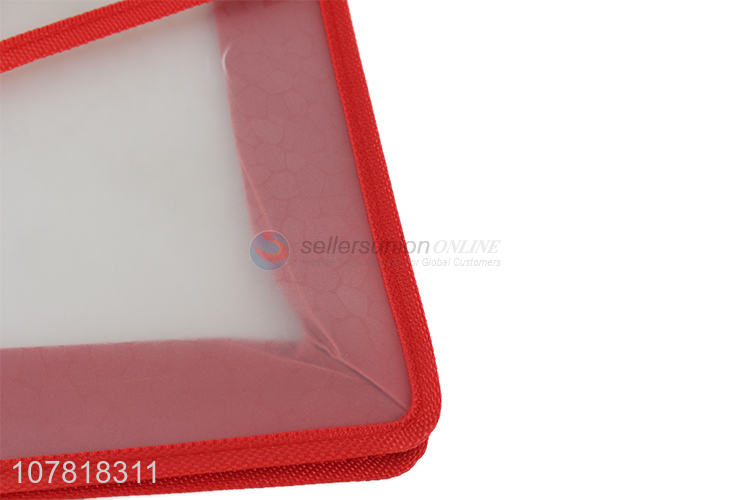 Simple design translucent snap plastic office document case