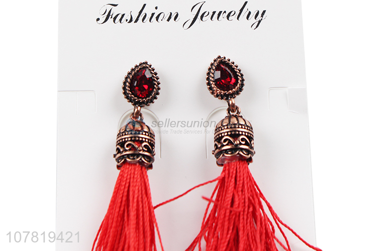 Wholesale bohemian tassel earrings vintage national style earrings