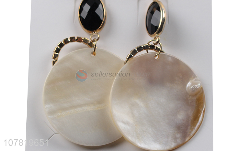 Popular product women shell drop earring fashionable exaggerated earrings