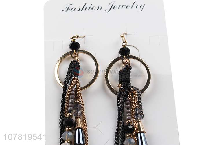 Hot sale fashion charm earrings handmade tassek dangle earrings