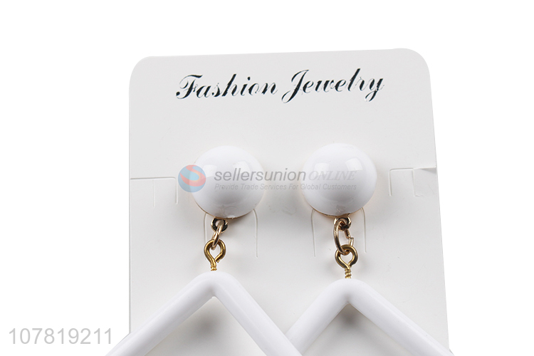 Wholesale chic geometric resin statement earrings dangle earrings