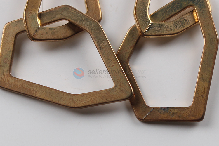 Wholesale simple versatile flat geometric irregular statment earrings